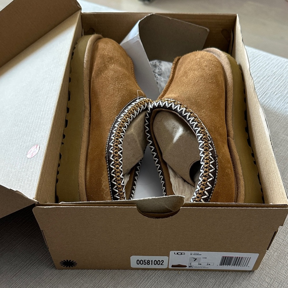 UGG Women's Tan Suede Slippers